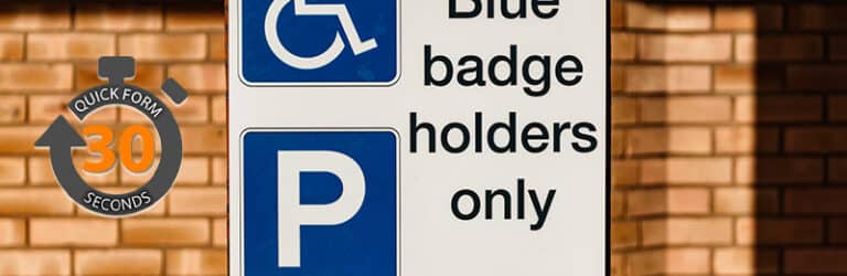 Blue badge holder car insurance