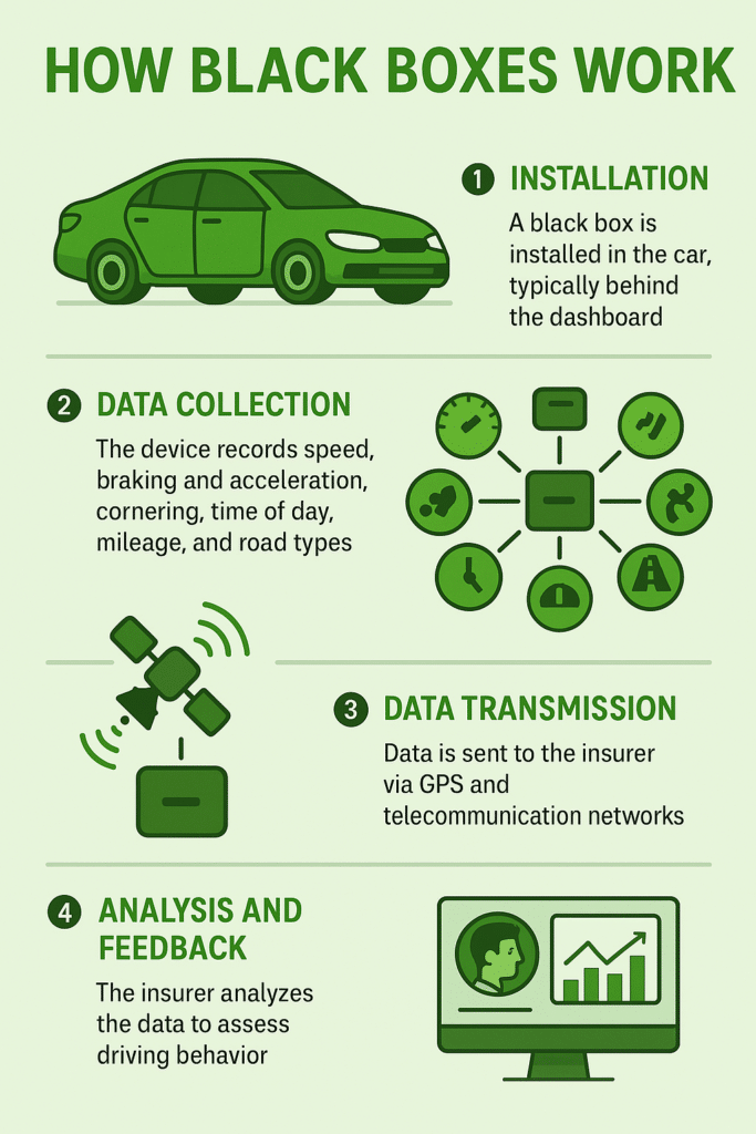 How does a Black Box work infographic?