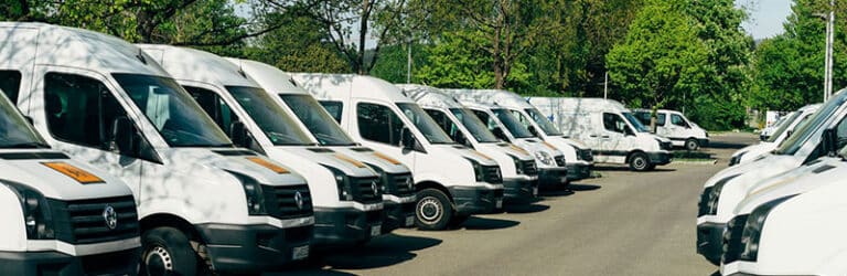 row of vans