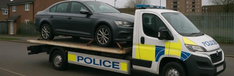A car seized by police