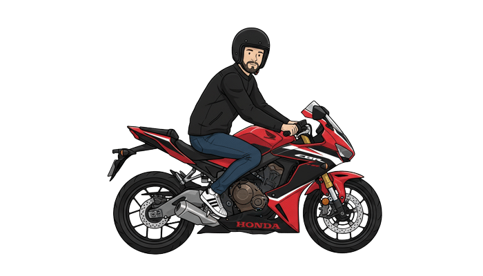 Man-on-motorbike