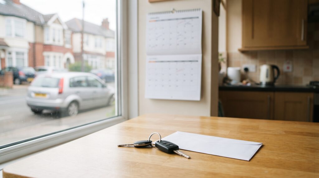 UK editorial scene illustrating What Are The Rules For Car Insurance Auto-Renewal?
