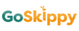 GoSkippy logo. Teal Go and orange Skippy wordmark with a kangaroo motif.