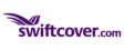 Swiftcover.com logo. Purple wordmark with swift bird motif.