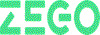 Zego logo. Green lettering on a white background.