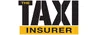 The Taxi Insurer logo. Black text on yellow background.